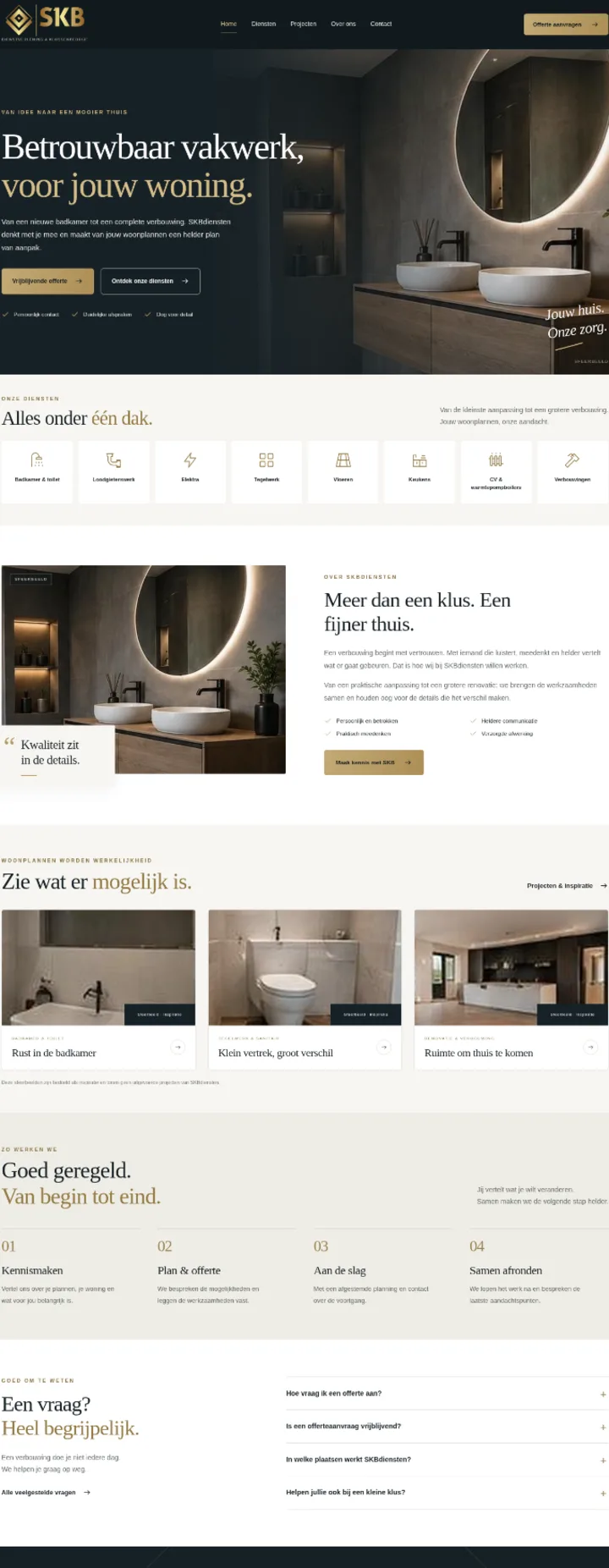 SKB Diensten tweede screenshot uit het project